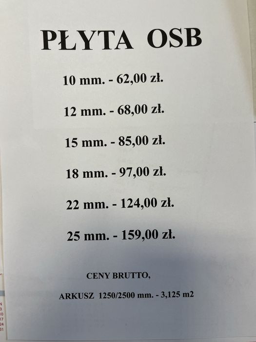 Płyta OSB Promocja !