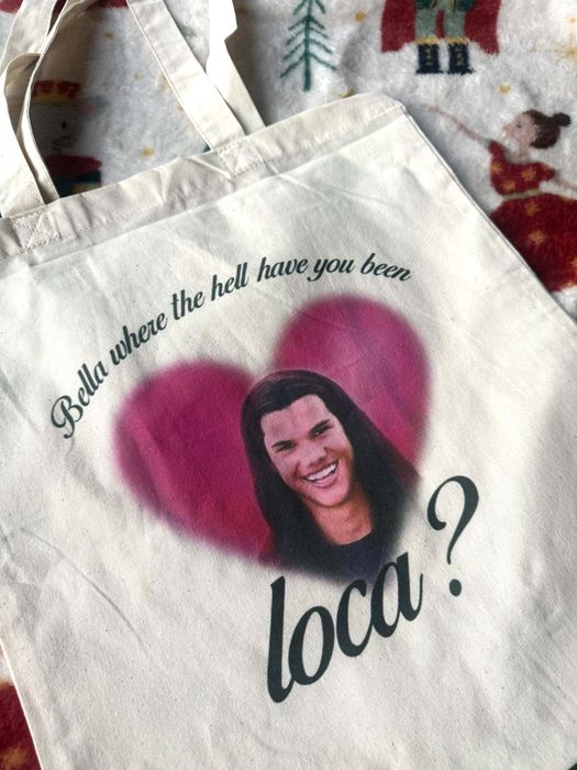 Torba tote bag zmierzch twilight bawełna bawełniana cotton jacob serce heart