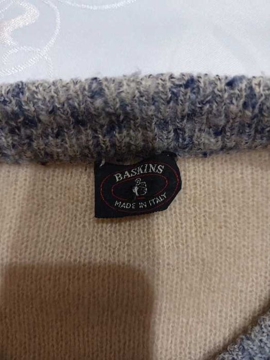 #1529 Lekki wełniany sweter męski Baskins