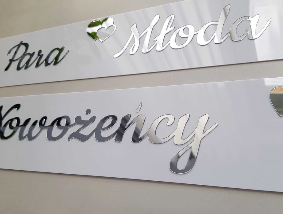 Tablice ślubne na rejestrację