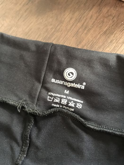 Calças leggings pretas desportivas mulher Susana Gateira | tamanho M