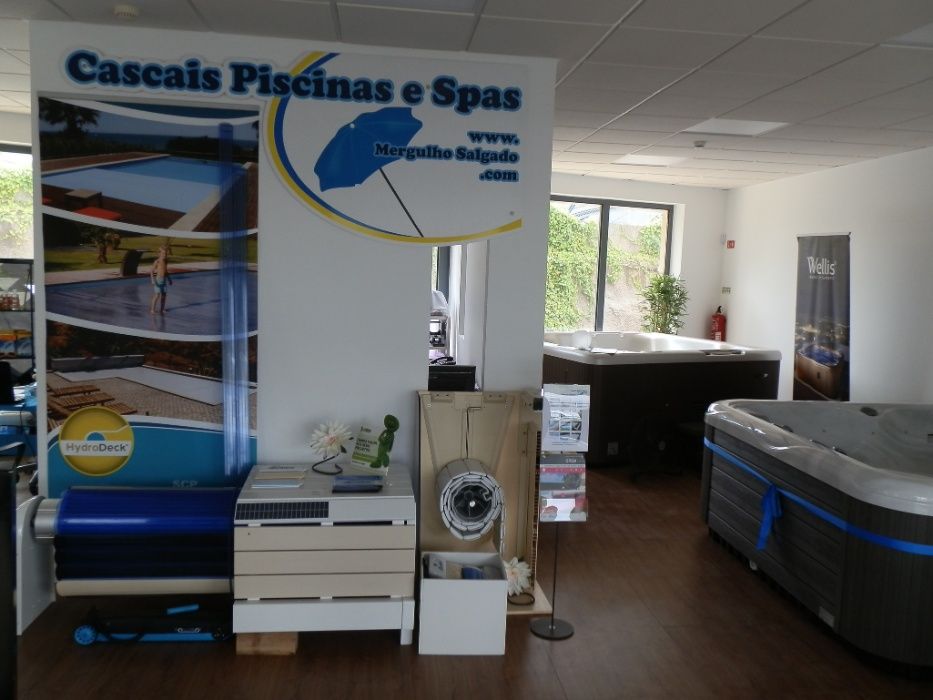 Cobertura de piscina elétrica Banco, laminas creme 3,5x3m lisboa