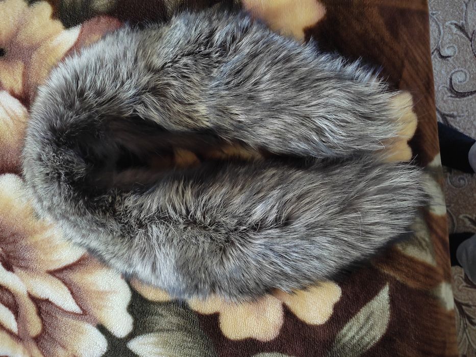 Воротник мех чернобурки