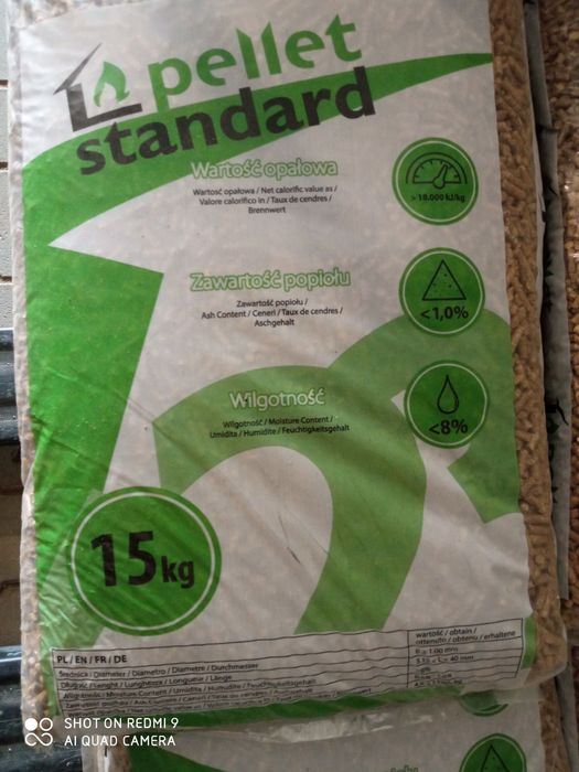 Pellet drzewny klasa S standard fi6 paleta