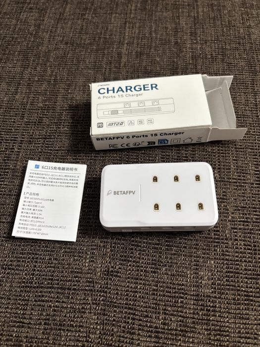 Зарядний пристрій BetaFPV 6-Port 1S Charger (BT2.0/PH2.0)