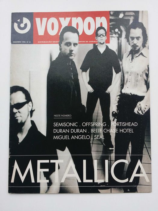 Revista música 1998 voxpop Metallica