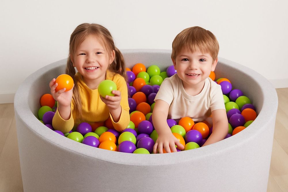 Piłki Do Suchego Basenu Kojca 6cm 500szt Kolorowe Kulki Piłeczki