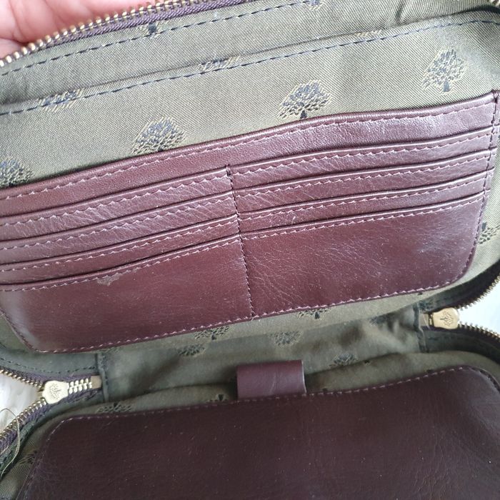 Кожаная сумка барсетка Mulberry!