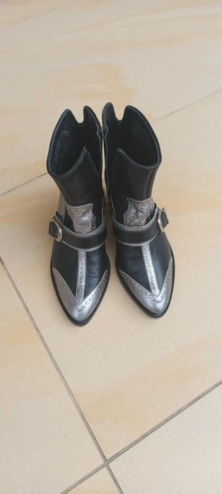 Botki damskie skórzane hiszpańskie
