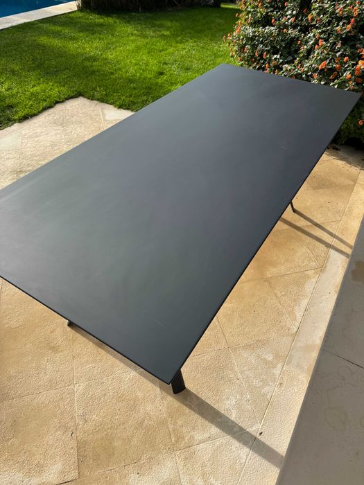 NOVO PRECO - Mesa Italiana Fast Radice Preta Grande Interior Exterior