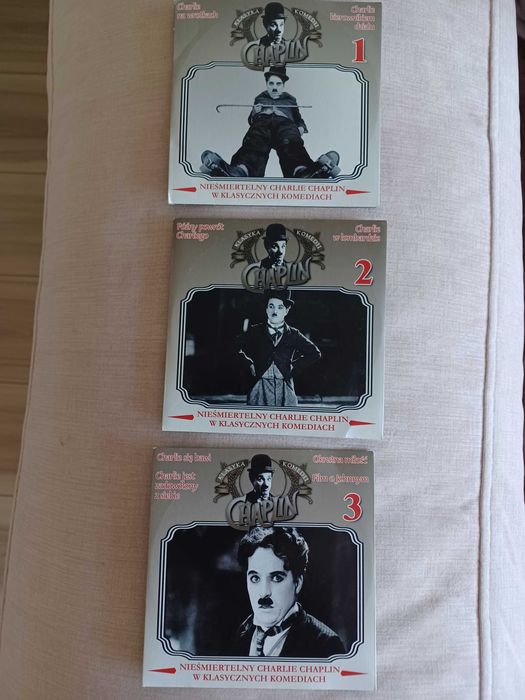 Charlie Chaplin 1,2,3 - filmy  VCD, PL