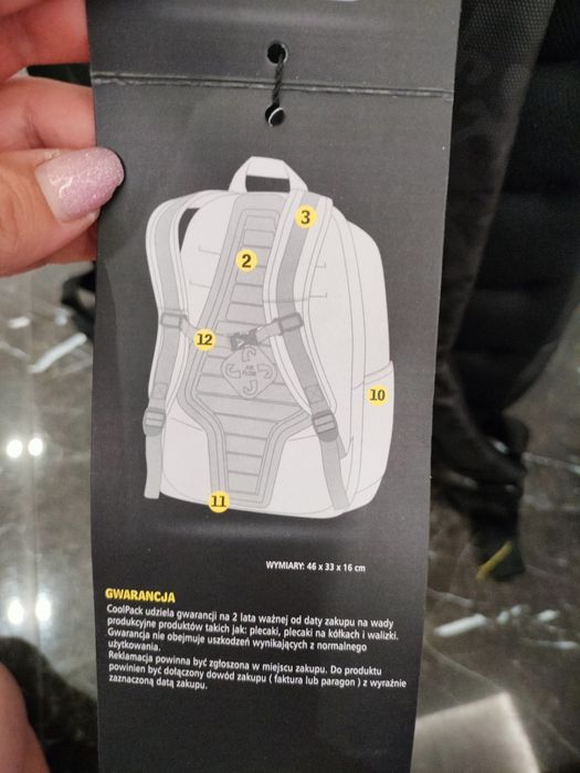 Plecak firmy Coolpack szkoła studia wycieczka wodoodporny