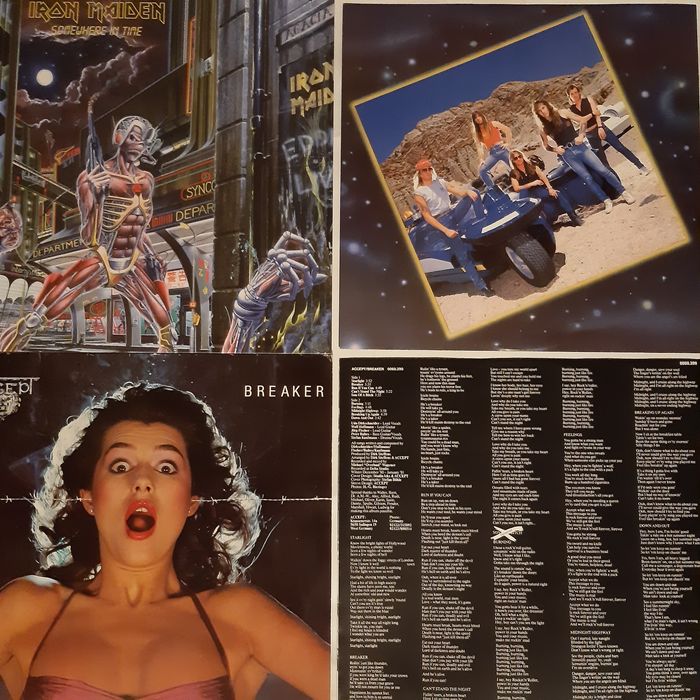 Винилы  Running Wild Helloween Accept Iron Maiden