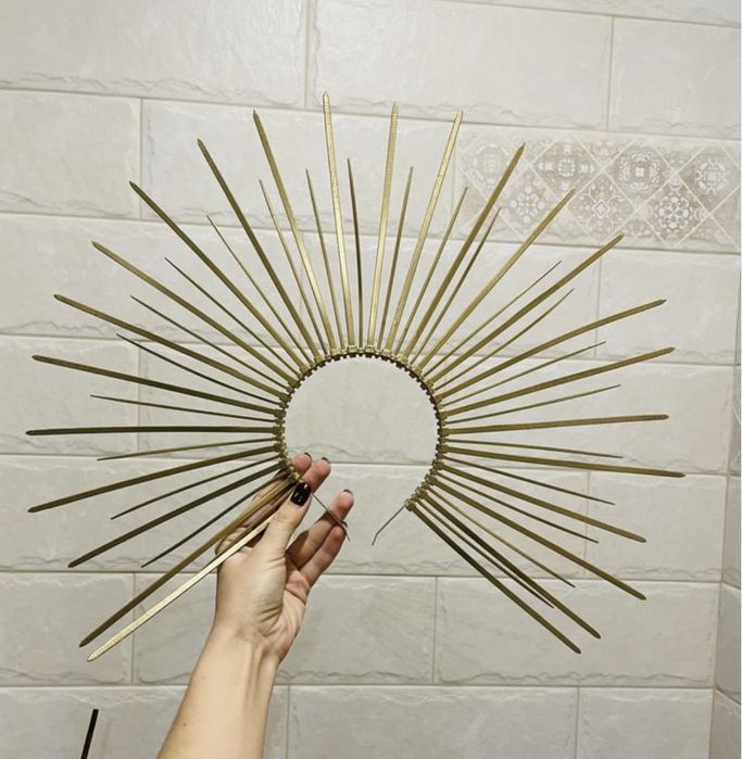 Корона обруч ободок для фотосесії  зірка золото звезда фотосессия