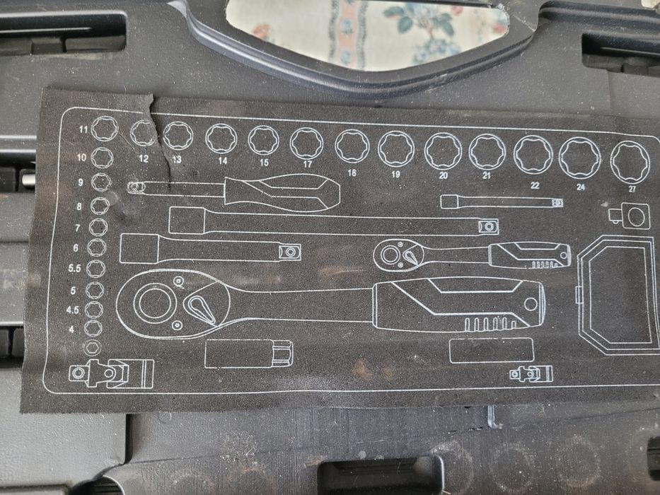 Mala com toda a ferramenta de qualidade