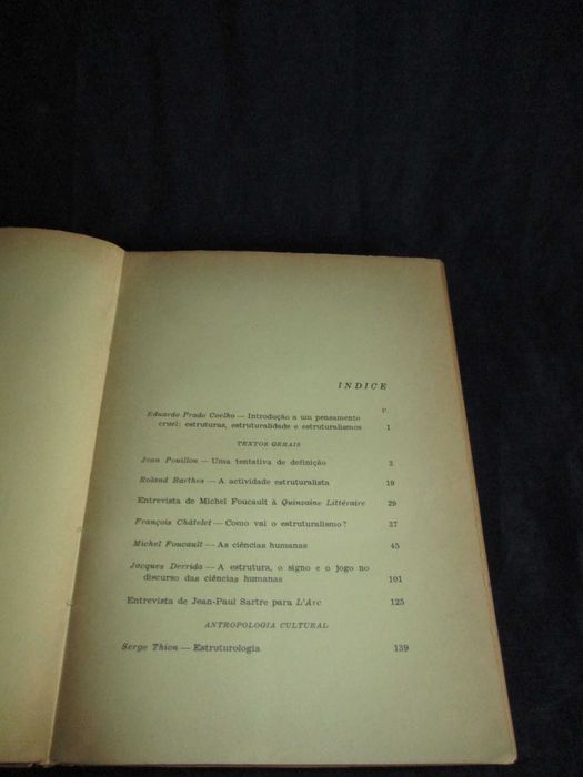 Livro Estruturalismo Antologia de textos teóricos