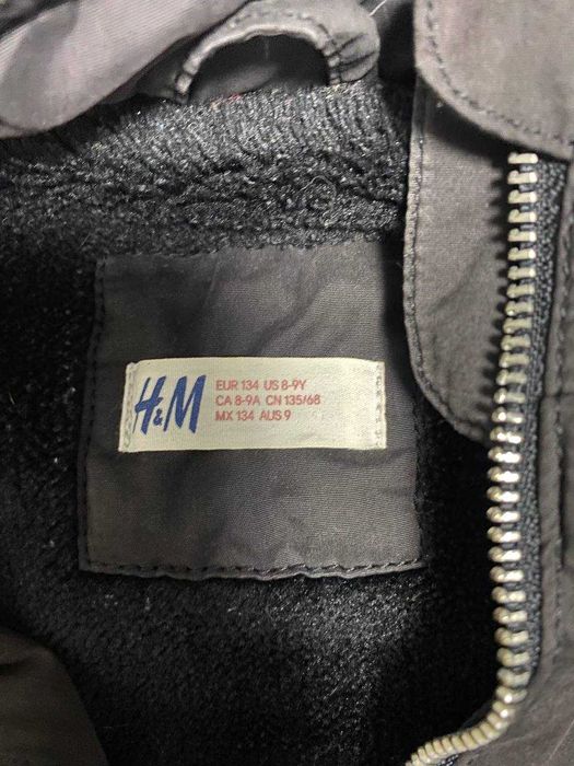 куртка-парка h&m дитяча чорна б/у