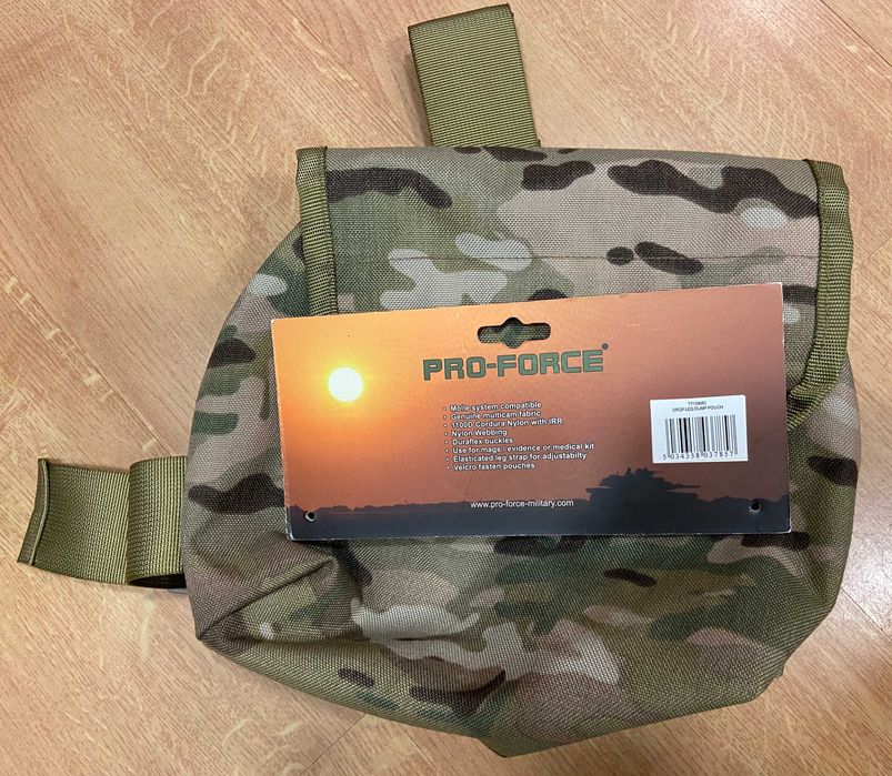 Bolsa camuflada Multicam Drop Leg Dump Pouch (Highlander Pro-Force)