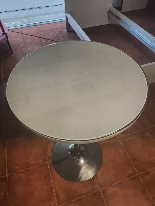 Mesa alta vidro bar