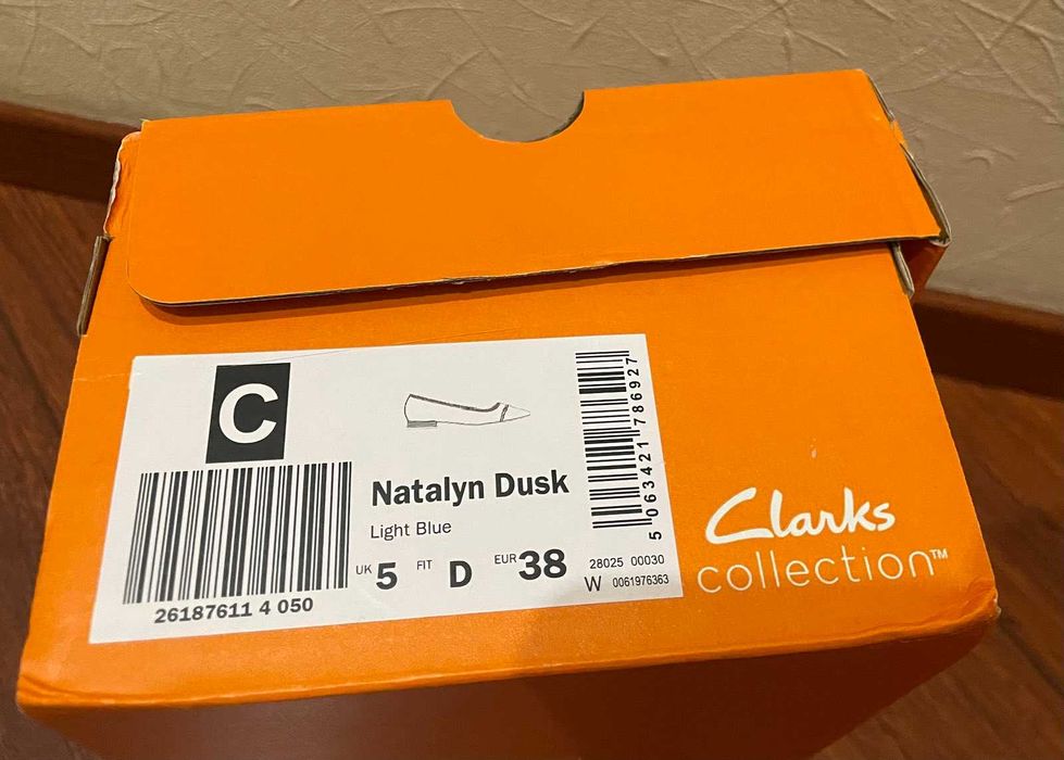 Туфлі жіночі шкіряні Clarks