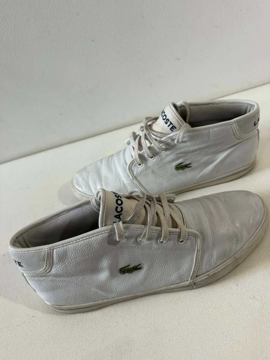 Lacoste buty męskie skórzane wysokie