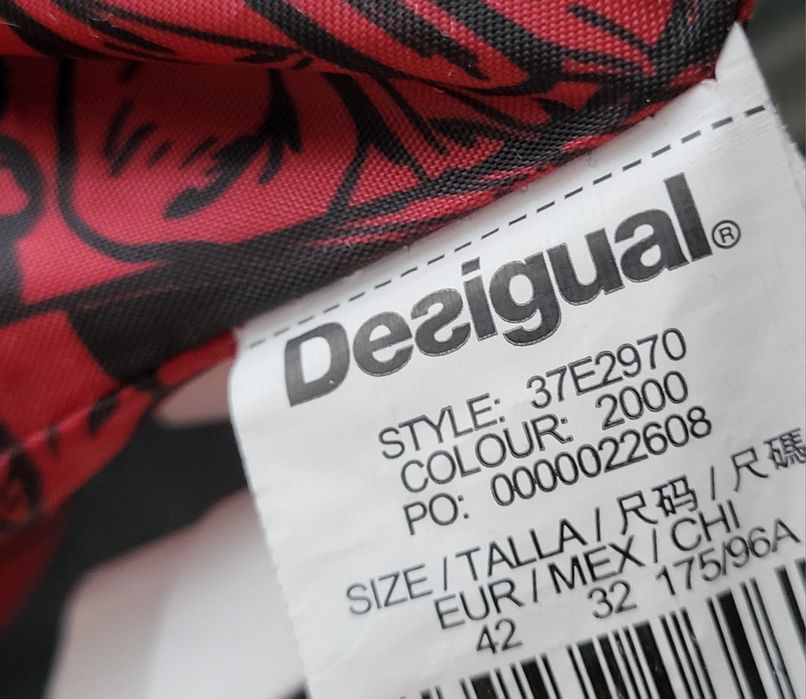 DESIGUAL płaszcz płaszczyk róża love jesień zima 38 m 40 l 42