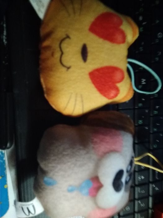 игрушка мягкая две набор кот и пес макдональдс 2-хсторонние подушечки