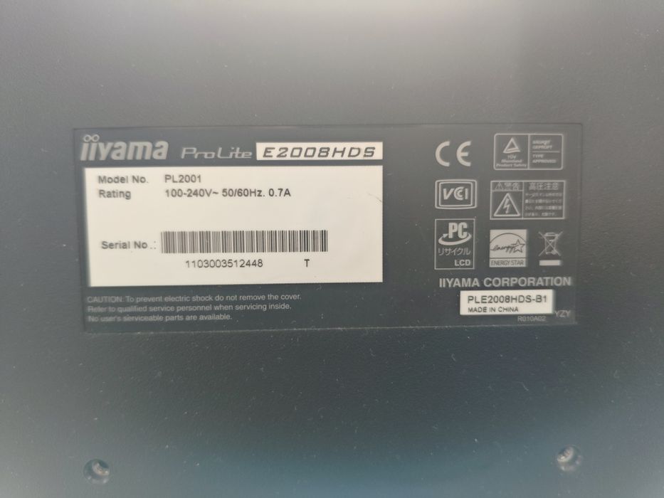 Monitor iiyama prolite e2008hds