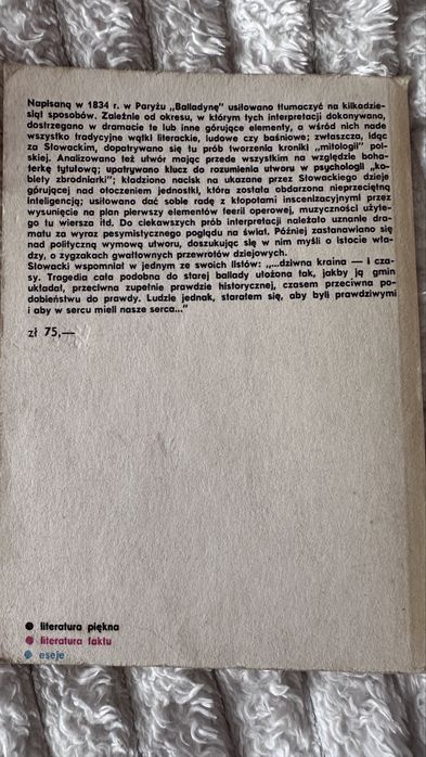 J. Słowacki „Balladyna”