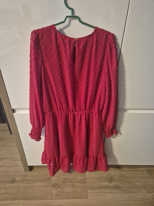 Sukienka świąteczna, czerwona, Lindex, r. 146