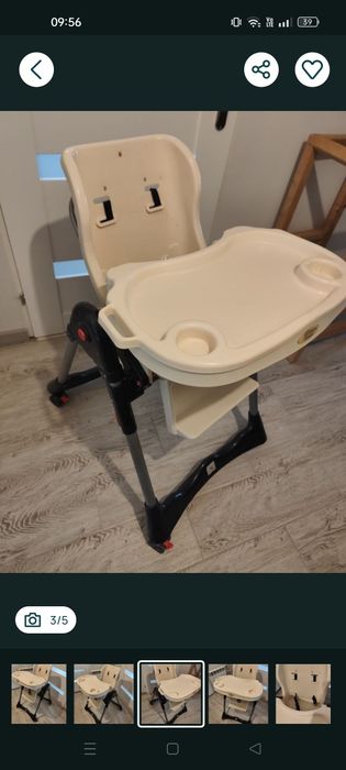 Krzesełko do karmienia dla dziecka