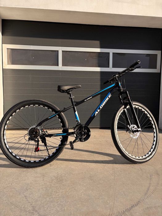 Rower górski sportowy 27,5 cala 27,5'' MTB czarno-niebieski