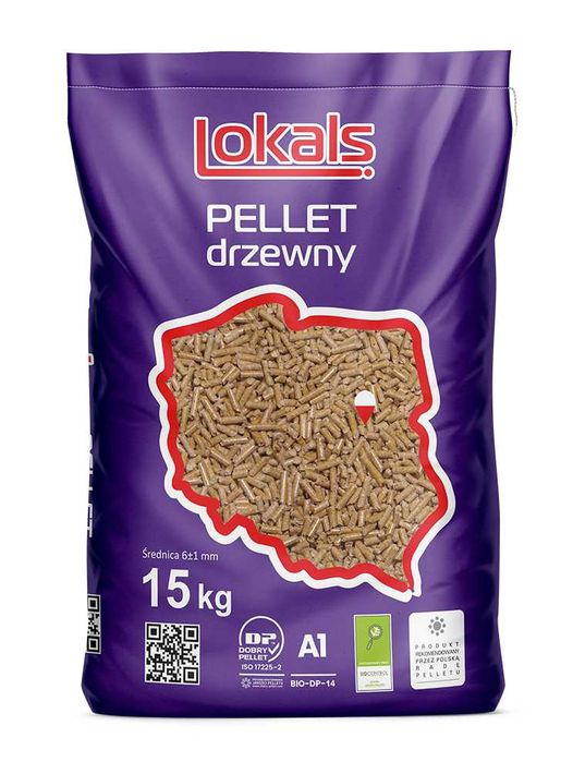 Pelet certyfikowany klasa A1 Lokals  - 2079 ZŁ  BRUTTO/TONA