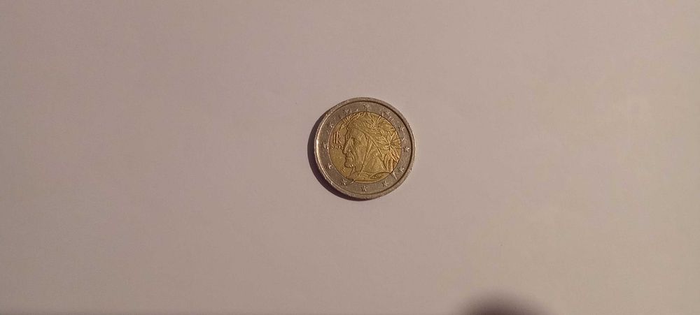Moeda de 2 euros 2002 Dante Alighieri da Itália