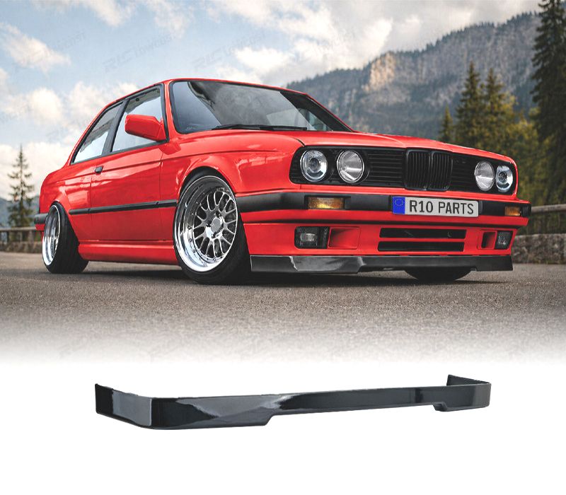 LIP SPOILER FRONTAL BMW E30 87-94 PRETO BRILHANTE
