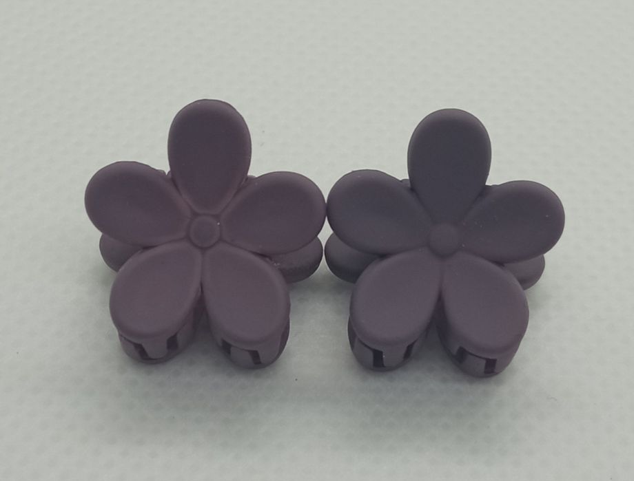 Spinka klamra do włosów kwiat 2 sztuki fiolet