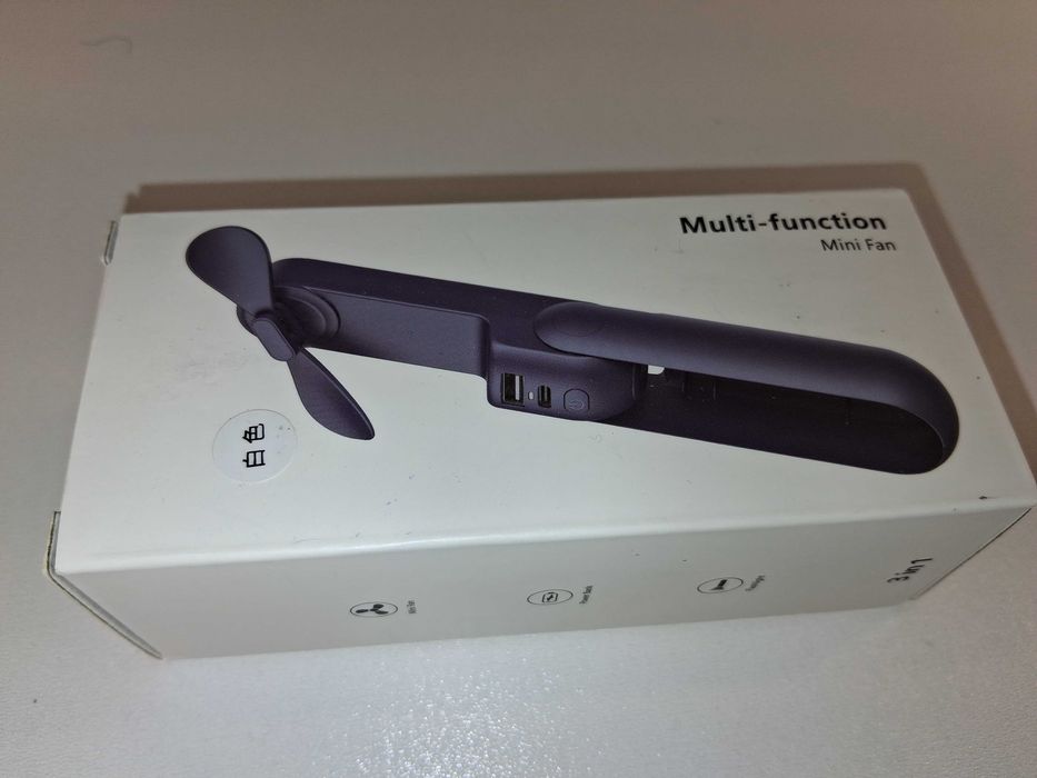 Y134 Wielofunkcyjny Mini Wiatrak Ręczny Powerbank Latarka Wentylator