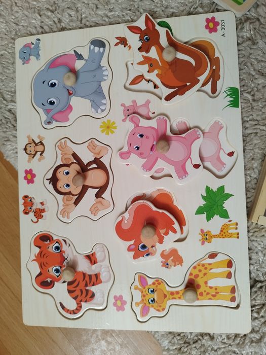 Дерев'яні пазли, вкладиші