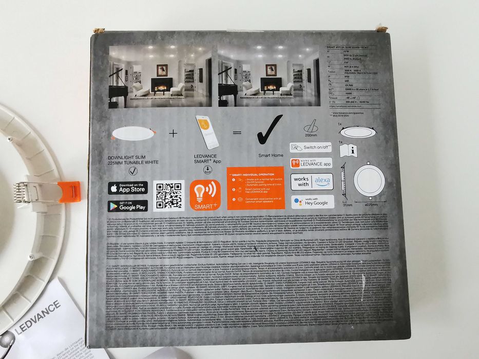Panel LED Reflektor SMART+ WiFi LEDVANCE 22V 22,5cm 3000 - 6500K