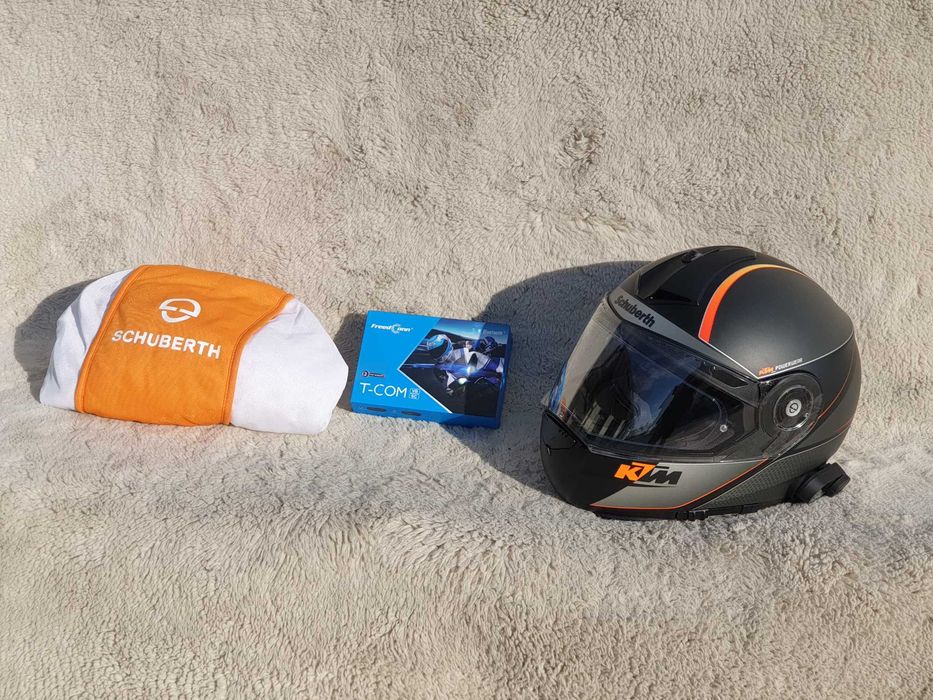 Schuberth c3 PRO rozm . L szczękowy  kask motocyklowy z blendą  +intercom