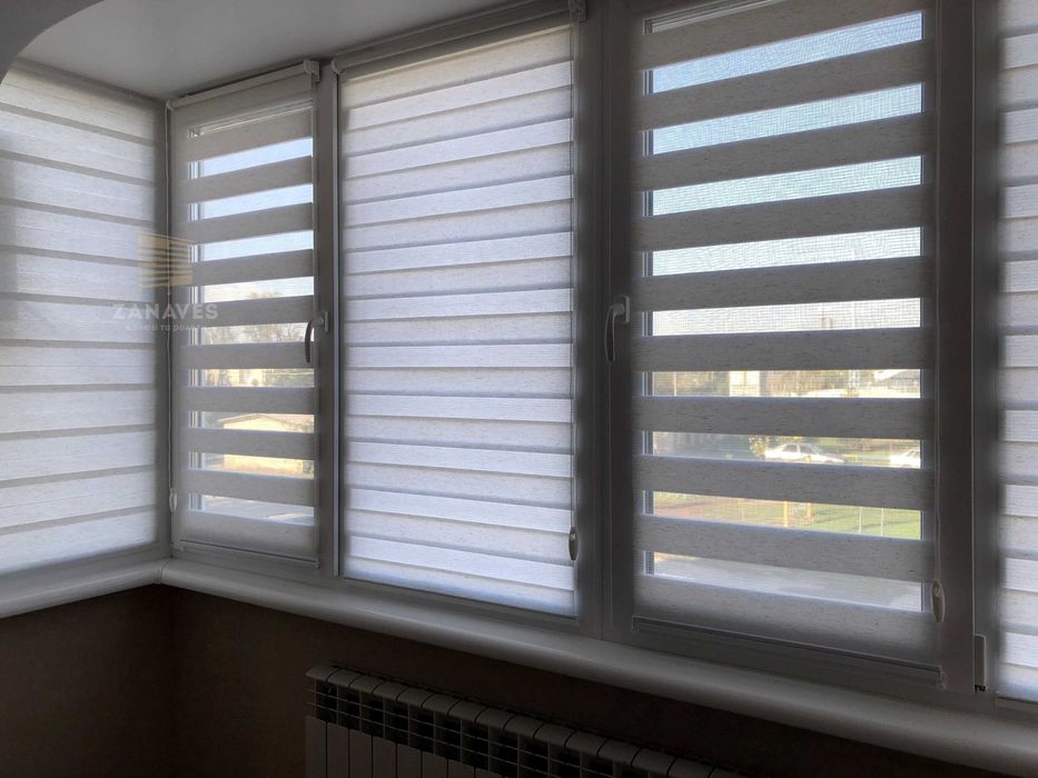 Рулонні штори, римські, жалюзи день ночь, тканинні ролети, жалюзі