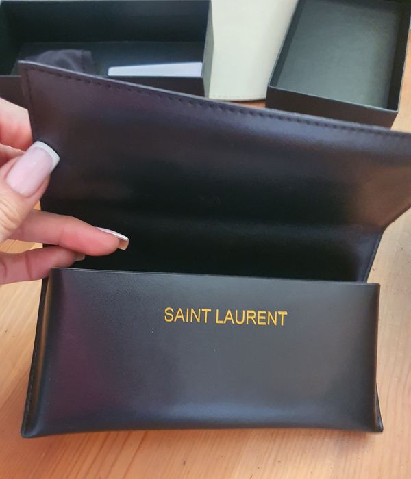 Okulary przeciwsłoneczne Saint Laurent białe