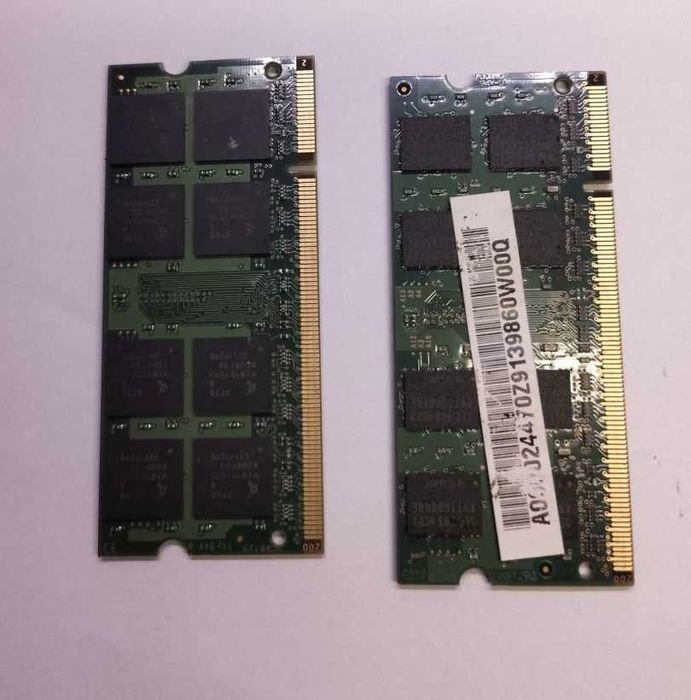 Dwa moduły pamięci RAM do laptopa (SODIMM) - Samsung Kingston