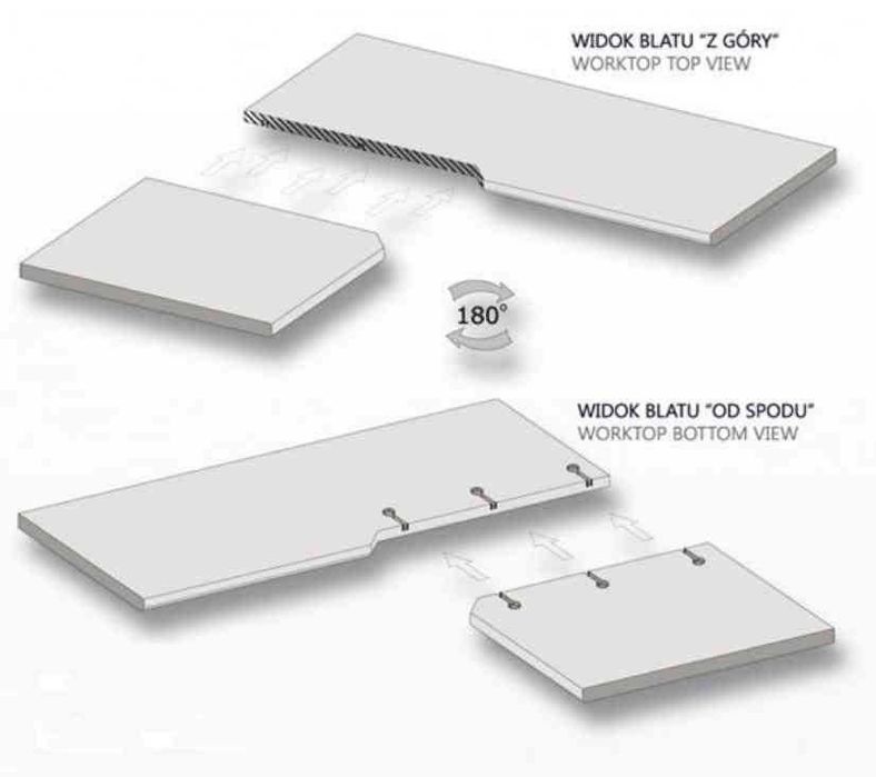 Meble - blaty kuchenne największy wybór W-wa do IKEA 500 szer 60-120cm