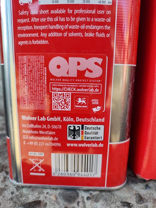 Wolver 5w30 BMW Mercedes Vw Porsche Toyota