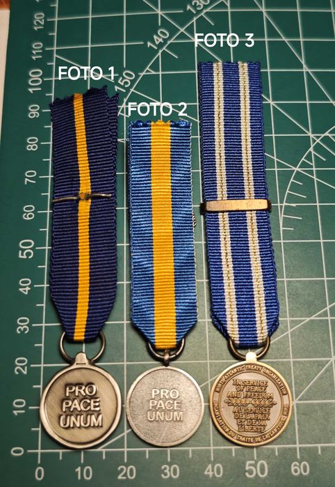 Medalha NATO e UE miniatura com Passadeira