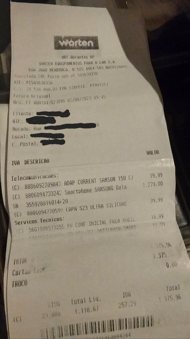 Samsung S23 Ultra com garantia + 10 capas