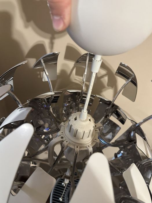 Lampa wisząca  kula duża 43 cm po otwarciu