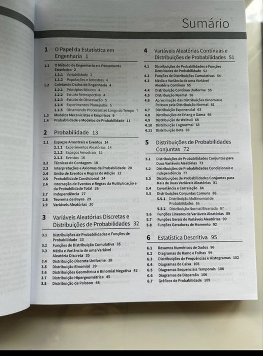 Estatistíca Aplicada e Probabilidade para Engenheiros