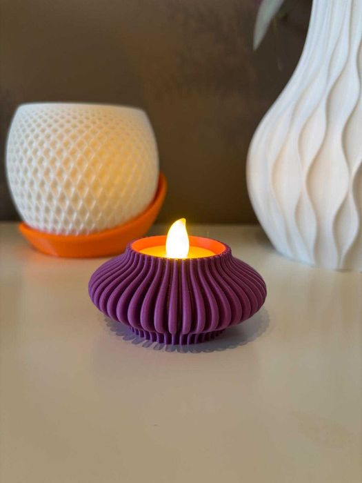 Porta Velas Design Moderno em 3D